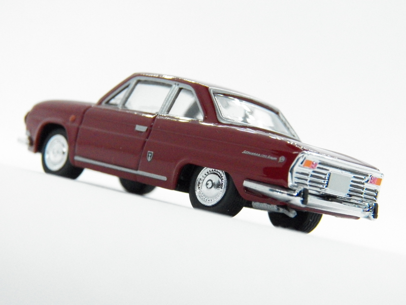 Illustration for article titled Konami Hino Contessa 1300 Coupe 1:64(ish)